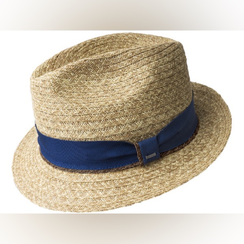 Bailey of Hollywood Romeo Raffia Braid Fedora Hat Size Small